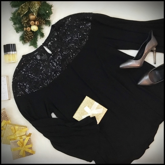 Alfani Woman Tops - Alfani Woman Black Special Occasion Top